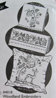 Aunt Martha s 4018 Woodland Jacobean Deer Floral Embroidery Transfer Pattern New