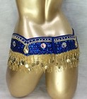 Women Sequins Beaded Stone Belly Dance Costume Samba Carnival Hip Scarf Belt