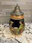 German Beer Stein  Marked 2551 Jagers  Abschied  Made In Germany 5 1 4  Tall