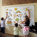 Magnetic Whiteboard 72 X 40 Inch   Foldable Dry Erase Board With Aluminium Frame