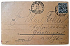     stamp German Empire 1901 Moonlit Lichtenstein Castle Postcard