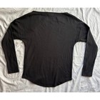 Caslon Black Ribbed Boat Neck Long Sleeve Top Size Small Nwot Stretch Basic