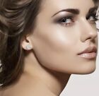 4 00 Ct Round Cut Vvs1 d Lab Created Stud Earrings 14k White Gold 8mm Screw Back