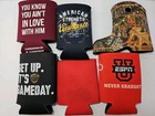 Assorted Beer Koozie Lot 6 Pack Mixed Brands Can Coolers Sleeve