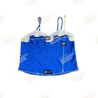 Vintage Victorias Secret Cami Top Women L Royal Blue Lace Camisole Y2k Sweeheart