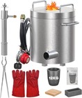 12kg Propan Melting Furnace Kit With Crucible   Tongs Scrap Metal Forges 2700   