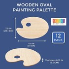 12 Pack Wood Paint Pallet Palette Holder Tray For Acrylic Oil Watercolor  12x8 