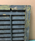 Pair Vtg Destressed Black Antique House Wood Window Shutters 14x16 Old 1637-26b