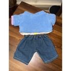 Build A Bear Blue Sherpa Jacket And Pant Outfit Stuffed Animal Plush Htf