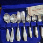 73 Pc 1847 Rogers Bro Ambassador Silverplate Set Service For 12   R  Monogram 
