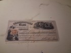Sling s     rare 1863 Leonardsville Ny Deposit Check  100 Beautiful Artwork      