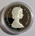 1987  500 Silver Dollar - Elizabeth Ii Davis Strait Canada  a7 
