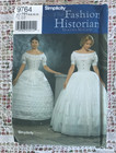 Simplicity Pattern 9764 Gone W the Wind Era Crinoline Petticoat Historical Uncut