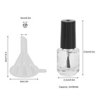 10pcs 5ml Professional Empty Nail Polish Glass Bottle With Brush Cap Funnel Ap9