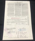 Bond Stores  Incorporated Stock Certificate 100 Shares Blue