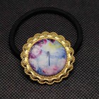 Handmade Aesthetic Dragonfly Porcelain Hair Tie Ceramic Ponytail Holder Gift