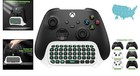 Mini Wireless Keyboard For Xbox With Audio Jack   Green Backlight   White