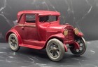 Vintage Original Red Arcade Ford Coupe With Rumble Seat   Driver Cast Iron  106