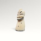 Inuit Billiken Carved Flat Back Pendant Smiling Figure 2 Inch