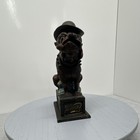 Vintage Cast Iron Ole Puffer Bulldog Mechanical Bank Xonex Cleveland Oh 1875 
