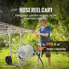 Hose Reel Cart 200ft  Heavy Duty Garden Water Yard Planting W  Wheels