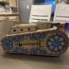 Vintage Marx 10  Doughboy Tank Tin Wind Up Toy Working Condition S1