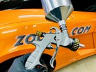 Atom X20 Hvlp Auto Paint Spray Gun     Solvent   Waterborne   Free Gunbudd Light