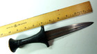 Antique Tuareg North African Tribal Dagger Wood Handle Leather Sharp And Strong