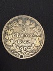 1842 B 5 Francs France  900 Silver Coin Louis Phillipe I  711 Asw
