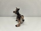 Damaged Hagen Renaker Miniature Mini Ceramic Brown Cartoony Mama Cow Figurine