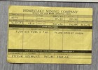 Vintage 1979 Homestake Mining Co Pay Stub Lead Sd Gold Mine Payroll Ephemera
