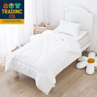 Boys Girls Crib Toddler White Comforter Down Alternative Quilt Lightweight Duvet
