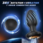 Rotating Anal Butt Plug Dildo Vibrator Prostate Massager Sex Toys For Women Men