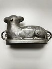 Vintage Two-piece Cast Aluminum Lamb Mold Easter Baking  R104  L104