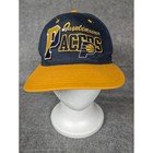 Indiana Pacers Snapback Hat Navy Yellow Basketball Nba Kappe One Size