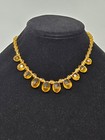 Gorgeous Antique Czech Briollete Style Faceted Glass Bead Necklace