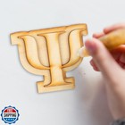 2 Pack Official Greek Wooden Letters For Crafts  Iota - 2  Classic Font Doubl