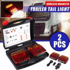 2x7pin Led Magnetic Wireless Trailer Taillight Kit Fortrailer-truck Automotive