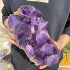 14 4lb Large Natural Amethyst Geode Quartz Crystal Cluster Specimen Healing