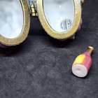 Phb Porcelain Hinged Trinket Box Grapes Wine Bottle Midwest Of Cannon Falls Box