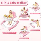 5 In 1 Baby Walker Bouncer W  Music height Adjustable For 6-18 Month Infant Girl