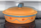 Himark Rio Ranchero Tortilla Warmer Hand Painted Terra Cotta