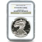 1 Oz Proof American Silver Eagle Pr pf70  random Year  Label  Pcgs Or Ngc 