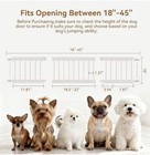 Dog Gate Indoor 10   High Short To Step Over  18   -45    Wide With 3 Extension Kits