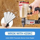 Meite 18ga 1 4 Inch Crown Upholstery Staples 7 8  Length  Heavy Duty Galvanized