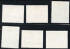 Mauritius 1950 Short Set Scott 235-239 And 241  Sg 276-280 And 282  Used  Kgvi