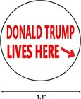 2 Pack Donald Trump Lives Here Stamp Fun Novelty Stamp Random Color