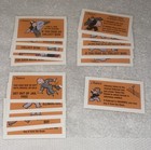 1998 Monopoly Deluxe Edition Game 16 Chance Cards Replacement Pieces