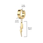 20g Dangle Lightning Bolt Earrings Surgical Steel Huggie Cartilage Ear Piercings