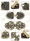 4 Pcs set Sweater Clips Cloak Clasp Cardigan Clip Vintage Shawl Pin Usa Seller